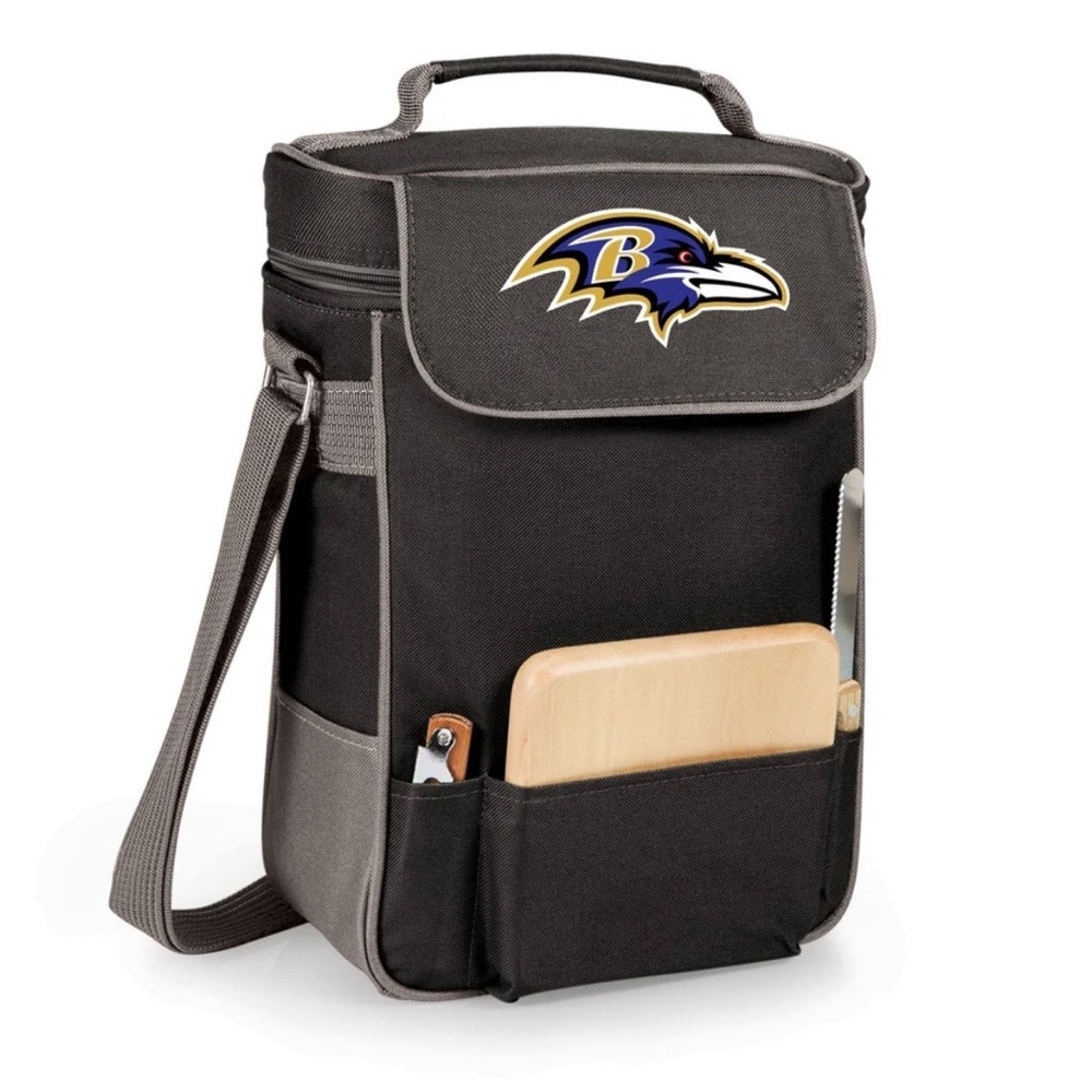 NFL Baltimore RAVENS Duet Wine & Cheese Tote Duet Cooler Tote